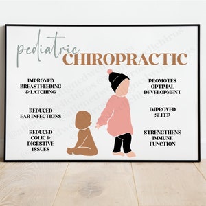 Pediatric Chiropractic  | Chiropractic Wall Art | Chiropractic Art | Chiropractic Office Decor