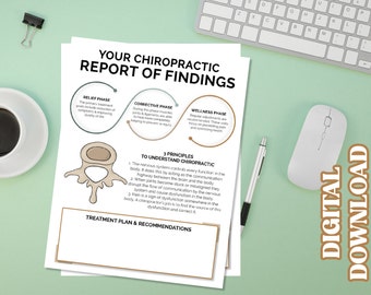 ROF-patiënthand-out digitale download | Chiropractisch rapport van bevindingen