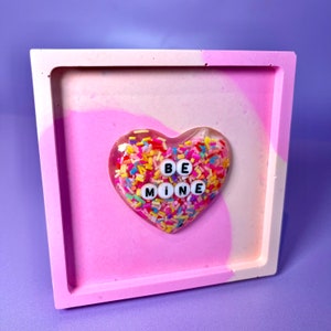Wall Art | Be Mine | I Love You | Partner | Valentines gift | Wall Hanging | small | cute | novelty gift | for him | her | Them