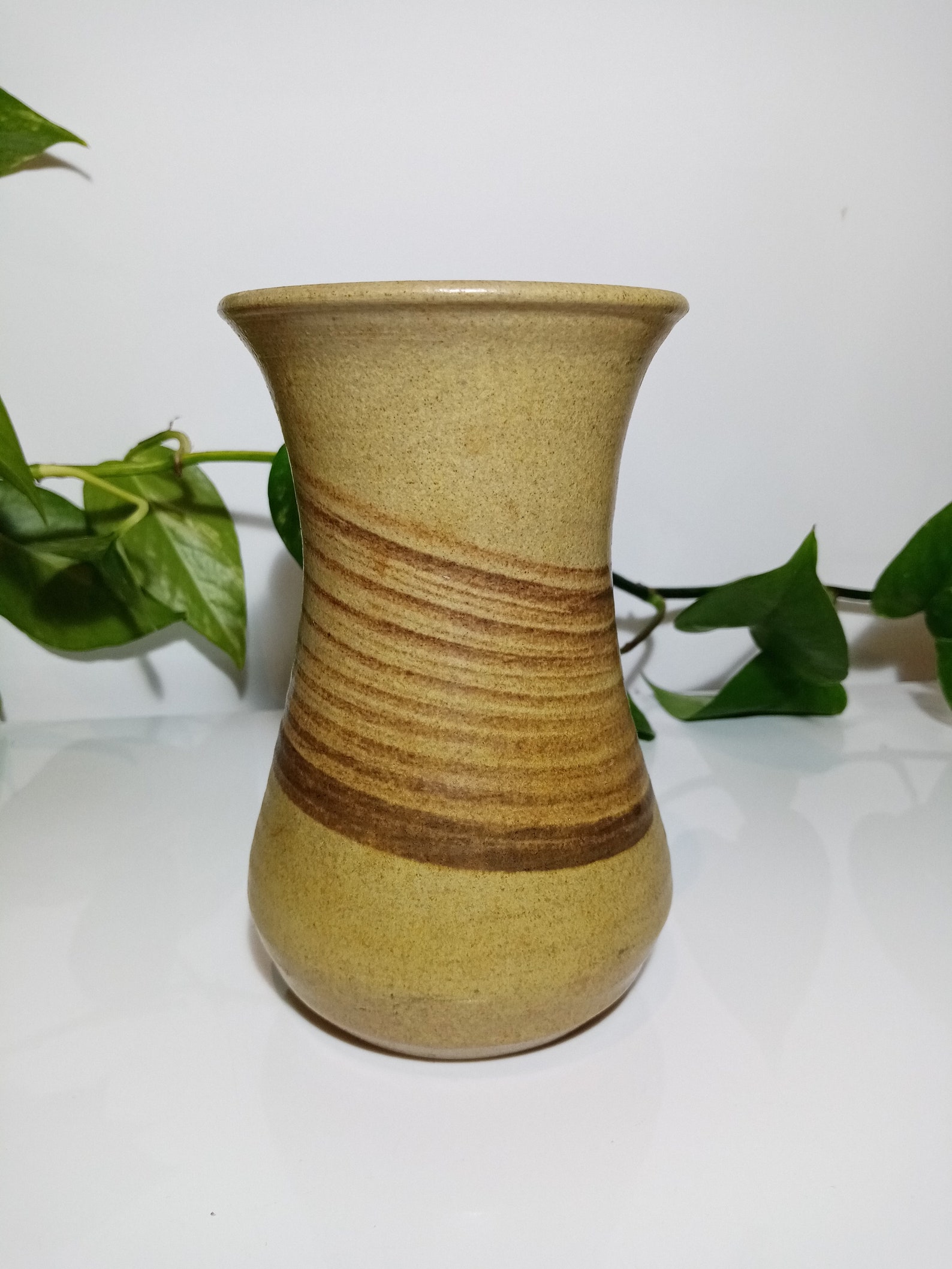 Vintage Handcrafted Handmade Studio Pottery Vase Earthenware Etsy