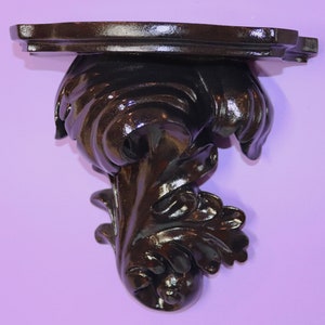 Black | Gothic | Ornate | Wall Shelf | Wall Art | Wall Hanging | Kitsch | Rococo | Baroque | Nouveau | Punk | Corbel | Homeware