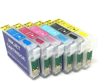 Refillable Ink Cartridge Kit for Epson Artisan 1430 & 1400 Printers