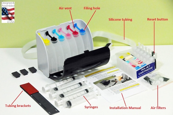 CISS Bulk Ink System For Ep Stylus Photo 1400 1500 Artisan 1430 With