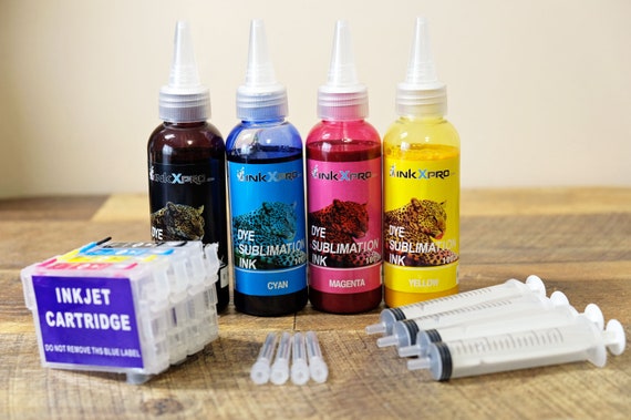 Epson 212 212 220XL Sublimation Refillable Ink Cartridges no Chips