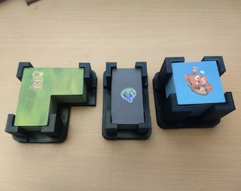 Stackable Custom Height Tile Holders For Board Games - Rectangle/Square - L-Shape