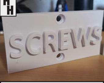 Custom 3d Printed Label Plates - 2x4 - Screw - Zip Tie - Glue Mount