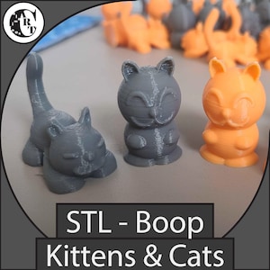 Katt & Kattunge för Boop STL-filer