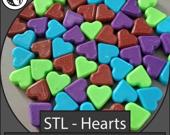 Heart STL File - Hit - Damage - Life Token