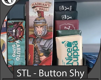 Button Shy Wallet Game Holder STL File