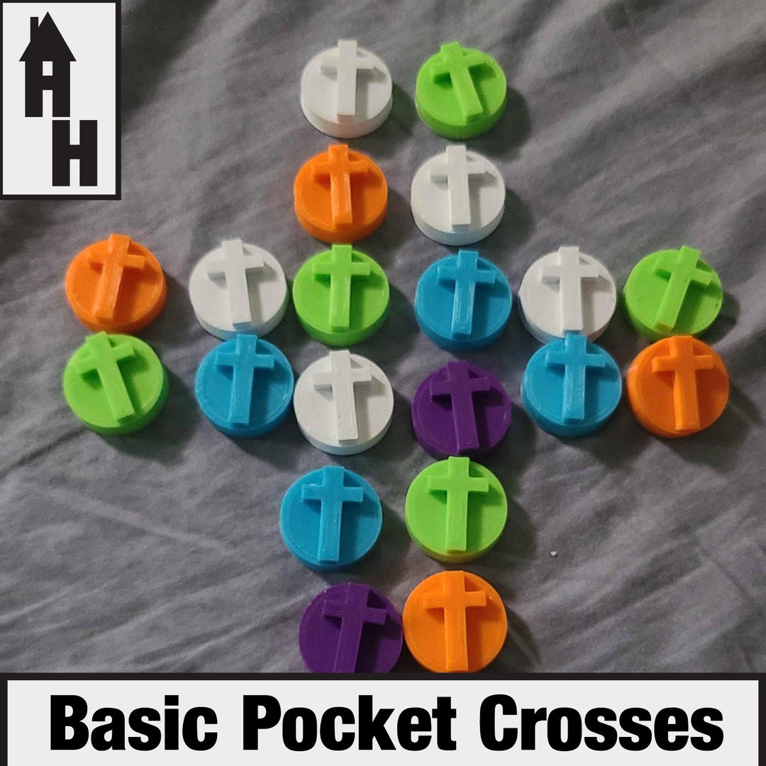 Crosses Basic Basic Pocket Crosses - Single Color - Etsy