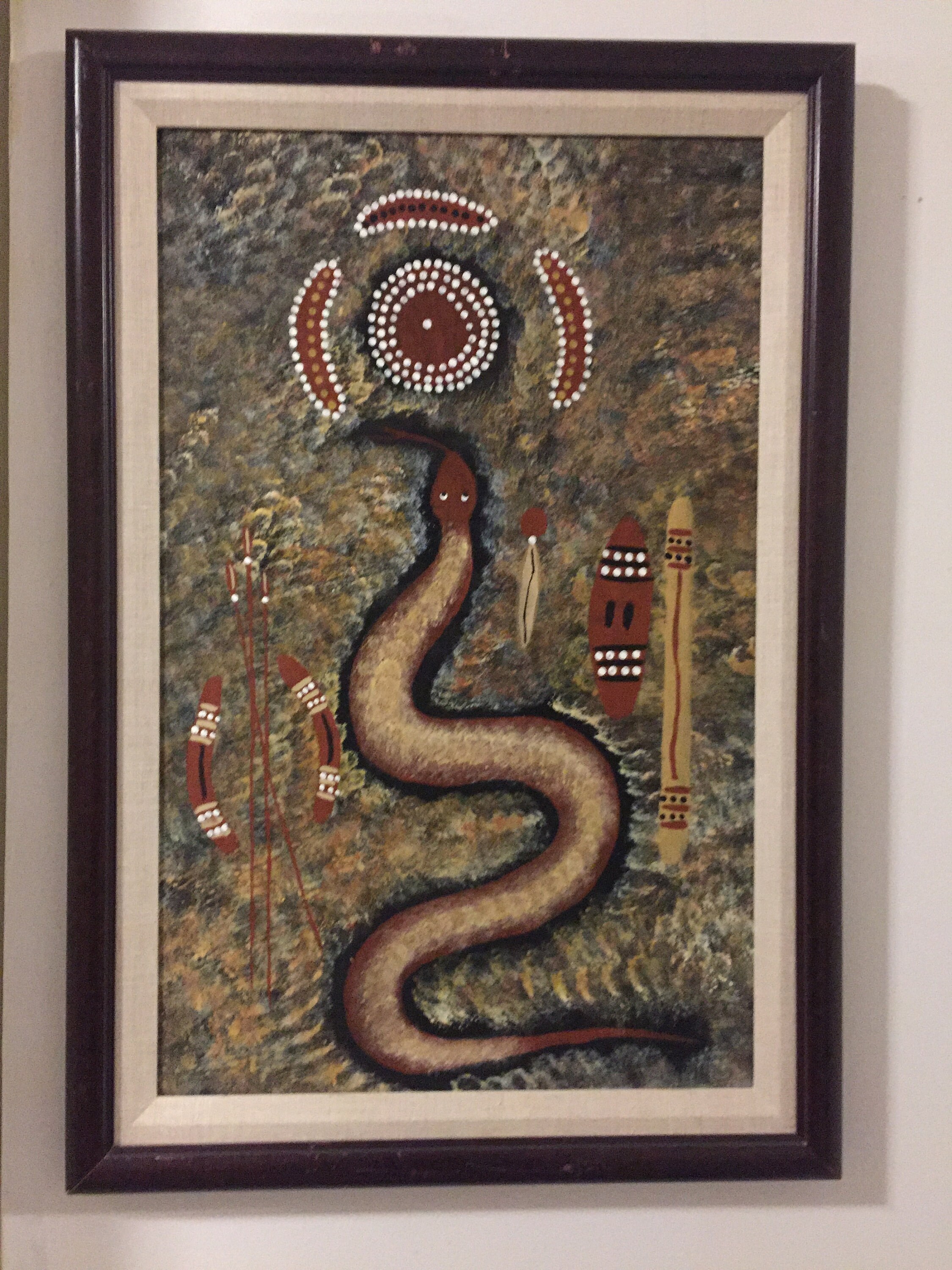 Rainbow Serpent Dreaming Australian Aboriginal Art Barney | Etsy