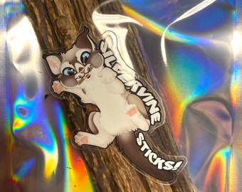 Muestra de palo Matatabi de vid plateada