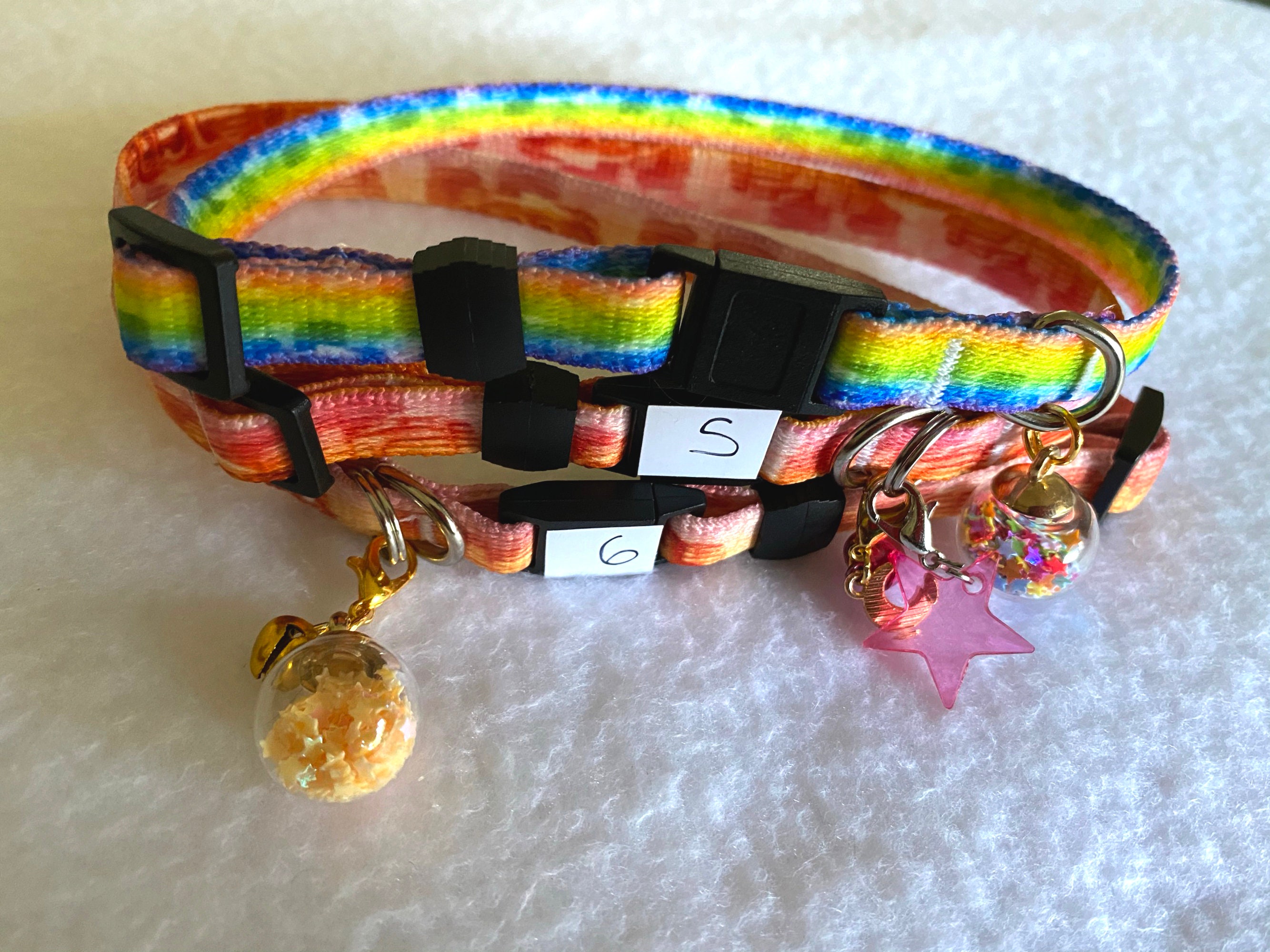 Custom Pancake Print Pet Collars & Matching Star Charms Sets Etsy