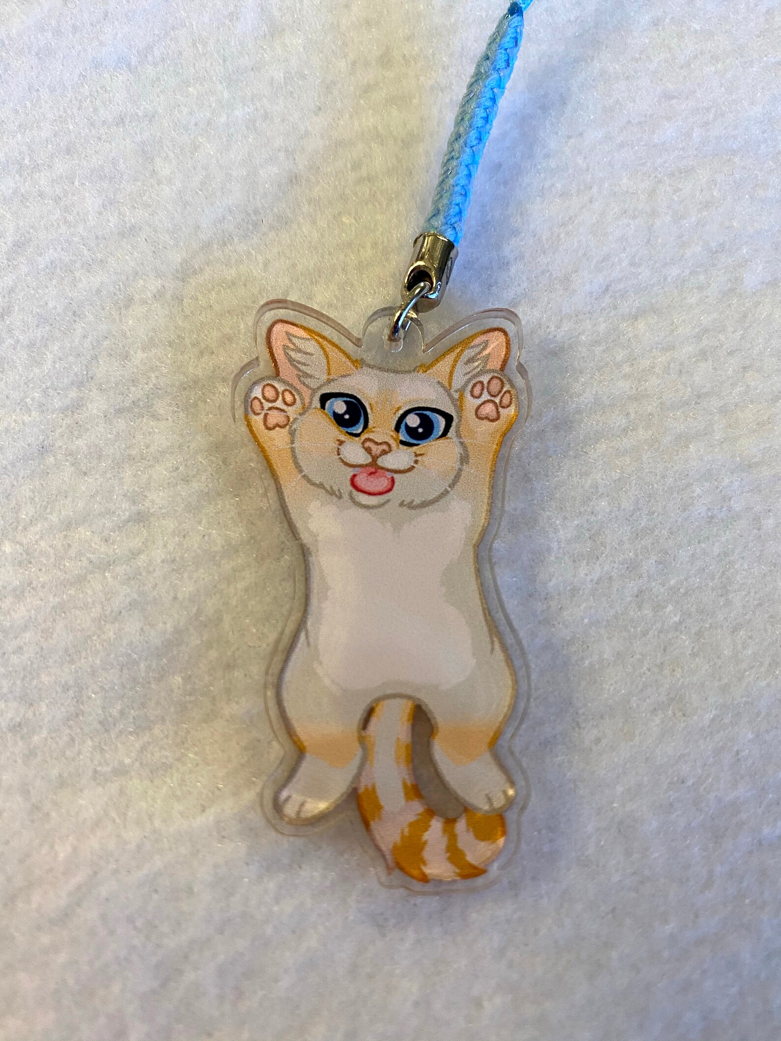 2 Flapjack Kitty Doublesided Acrylic Charm Keychain Etsy