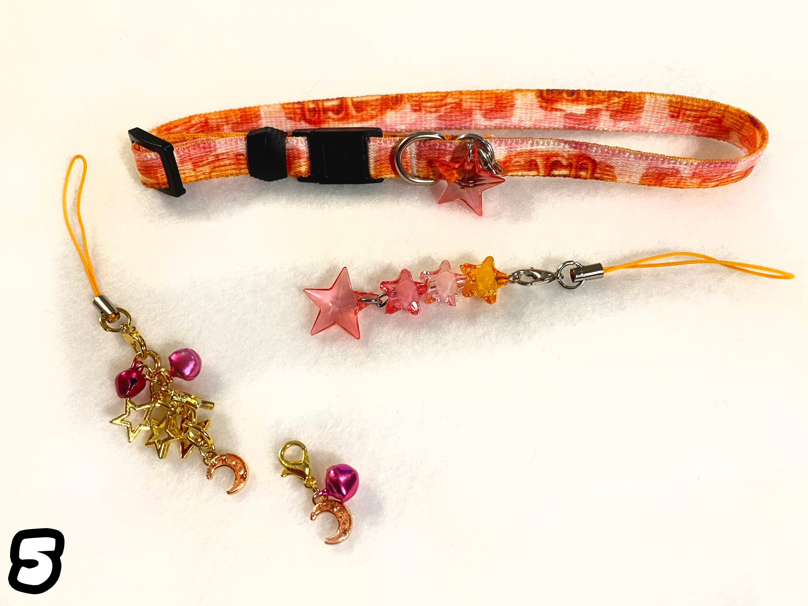 Custom Pancake Print Pet Collars & Matching Star Charms Sets Etsy