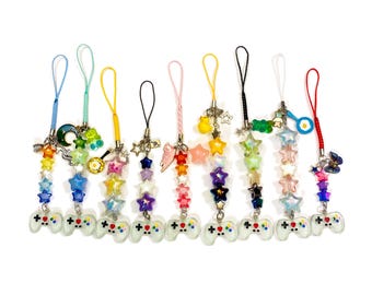 Glow in the Dark Gamer Pride Charms or Keychains