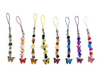 Garden Butterfly Charms or Keychains