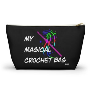 Black My Magical Crochet Bag - Accessory Pouch w T-bottom