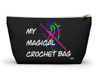 Black My Magical Crochet Bag - Accessory Pouch w T-bottom