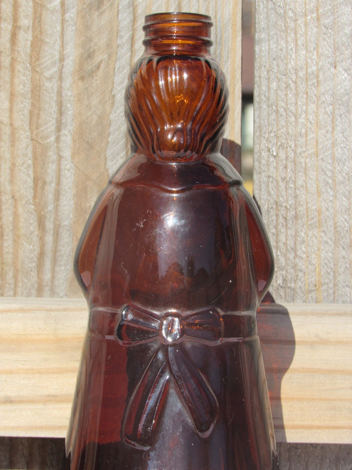 1971 Mrs Butterworth Bottle Vintage Amber Glass Syrup Bottle Etsy