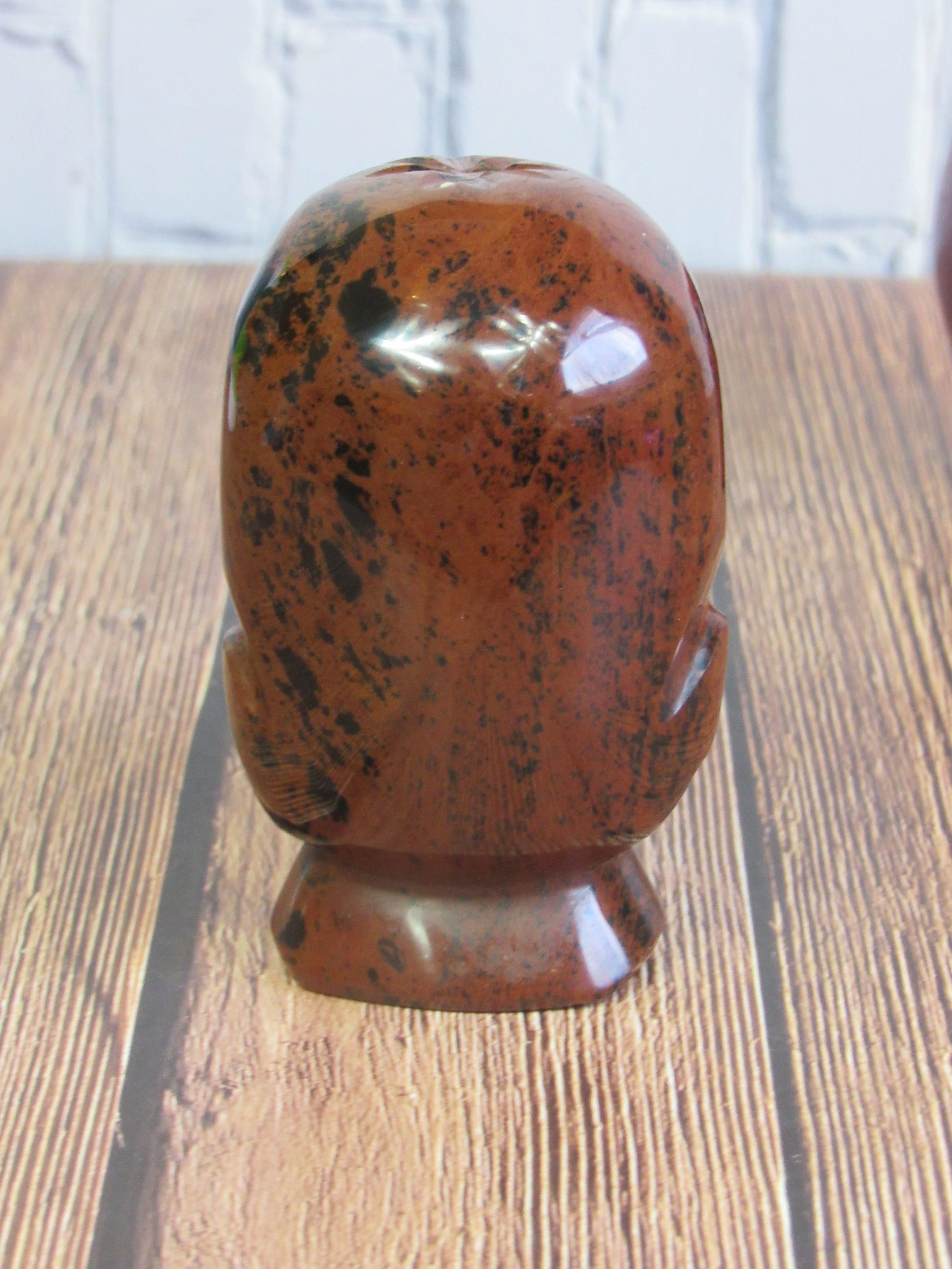 4 Hand Carved Stone Head Statue Solid Rock Bald Man / Etsy UK