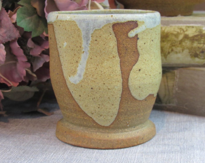 Hand Thrown Stoneware Clay Drip Glaze Pottery Vase or Planter - Amateur ...