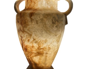 絶妙なヴィンテージ古代エジプトの花瓶 - 素晴らしいスカラベの彫刻