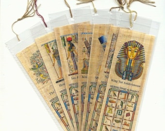 New Assorted Egyptian Papyrus Bookmarks by Kemet Art