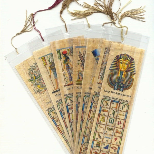 New Assorted Egyptian Papyrus Bookmarks by Kemet Art