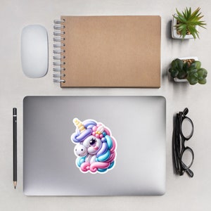 Magische Einhornblase Kiss-Cut Vinyl-Aufkleber - Lustige und einfache Aufkleber für jede Oberfläche - Design für jedes Alter - Kinder und Erwachsene genehmigt!