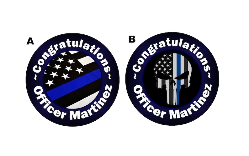 NYPD NEW YORK POLICE RETIREMENT PERSONALIZED PARTY ROUND STICKERS FAVORS LABELS