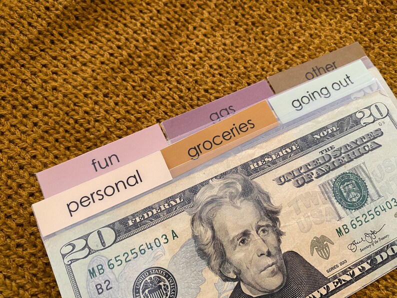 Clear Cash Divider Set of 6 Wallet Cash Dividers Dividers Etsy