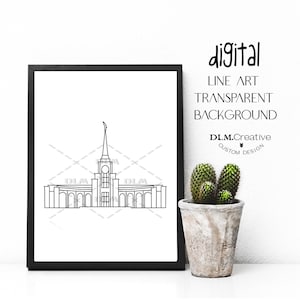 Fort Lauderdale Florida Tempel Linie Zeichnung LDS Tempel Tempel Clip Art Tempel Stickerei Tempel Malseite Tempel Versiegelung Einsatz