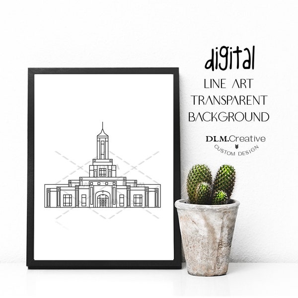 Pittsburgh Pennsylvania TTemple Line Drawing LDS Temple Temple Clip Art Temple Embroidery Temple Coloring Page Temple Sealing Insert