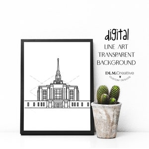 Ogden Utah Temple, Line Drawing, LDS, Temple Clip Art, Embroidery, Coloring Page, Sealing Insert, LDS Invitation, Utah Temples