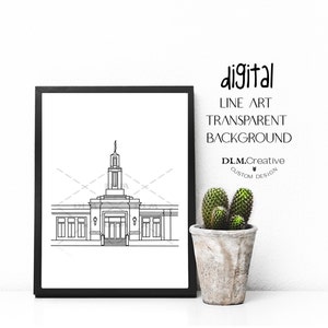 Memphis Tennessee Tempel Lijntekening LDS Tempel Tempel Clip Art Tempel Borduren Tempel Kleurplaat Tempel Verzegeling Invoegen