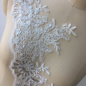 Renda com lantejoulas, renda ALencon com lantejoulas, renda com lantejoulas, renda floral para vestido de noiva, renda para chapéu, véu de renda de noiva