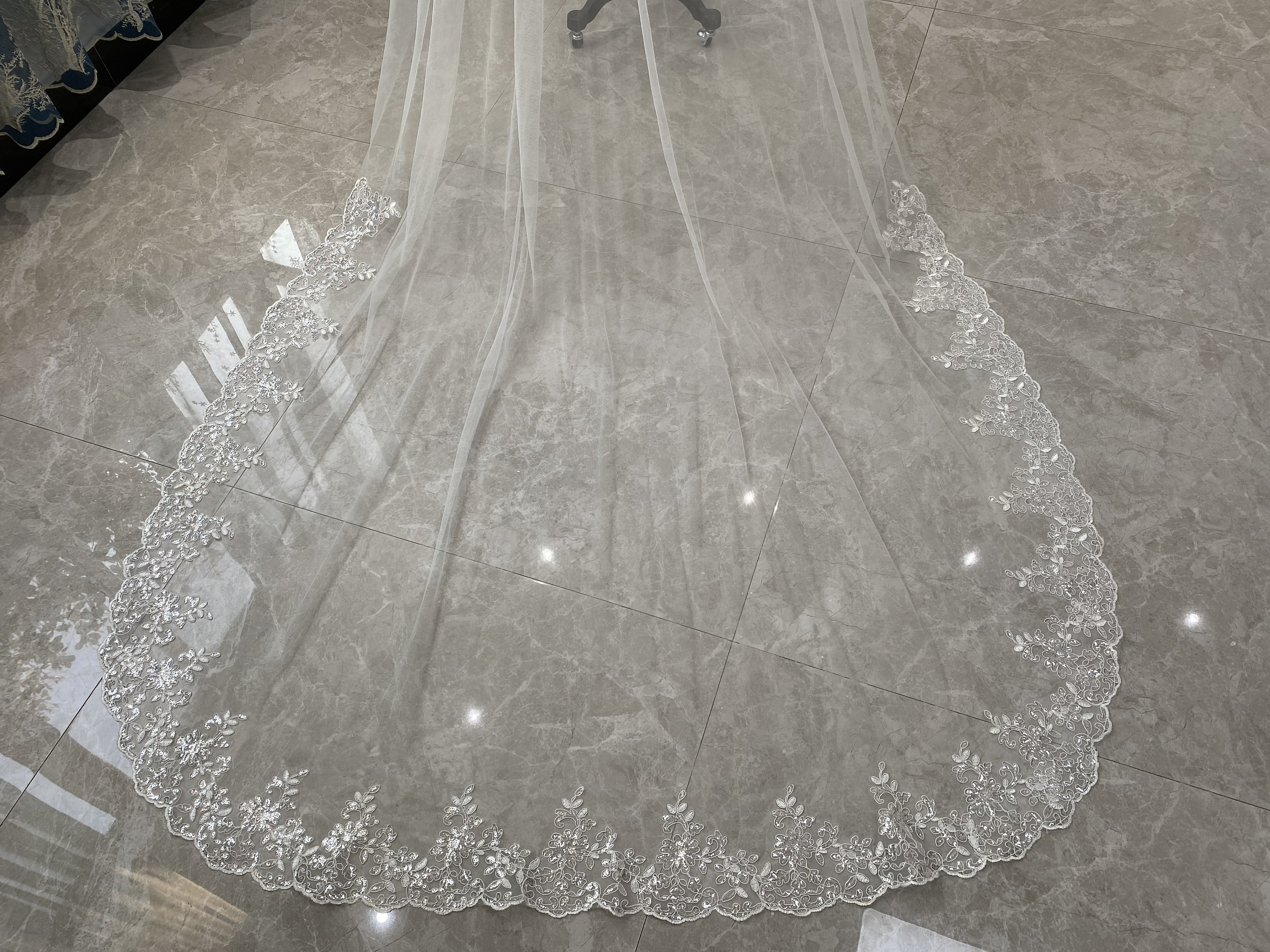 Blush Wedding Veil Simple Lace Bridal Veil White or Ivory Veil Etsy