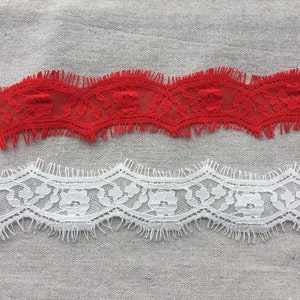 OFF WHITE Renda de casamento requintada, acabamento em renda de cílios em preto para costura, xales, saia, lingerie, acabamento em renda branca 3 m