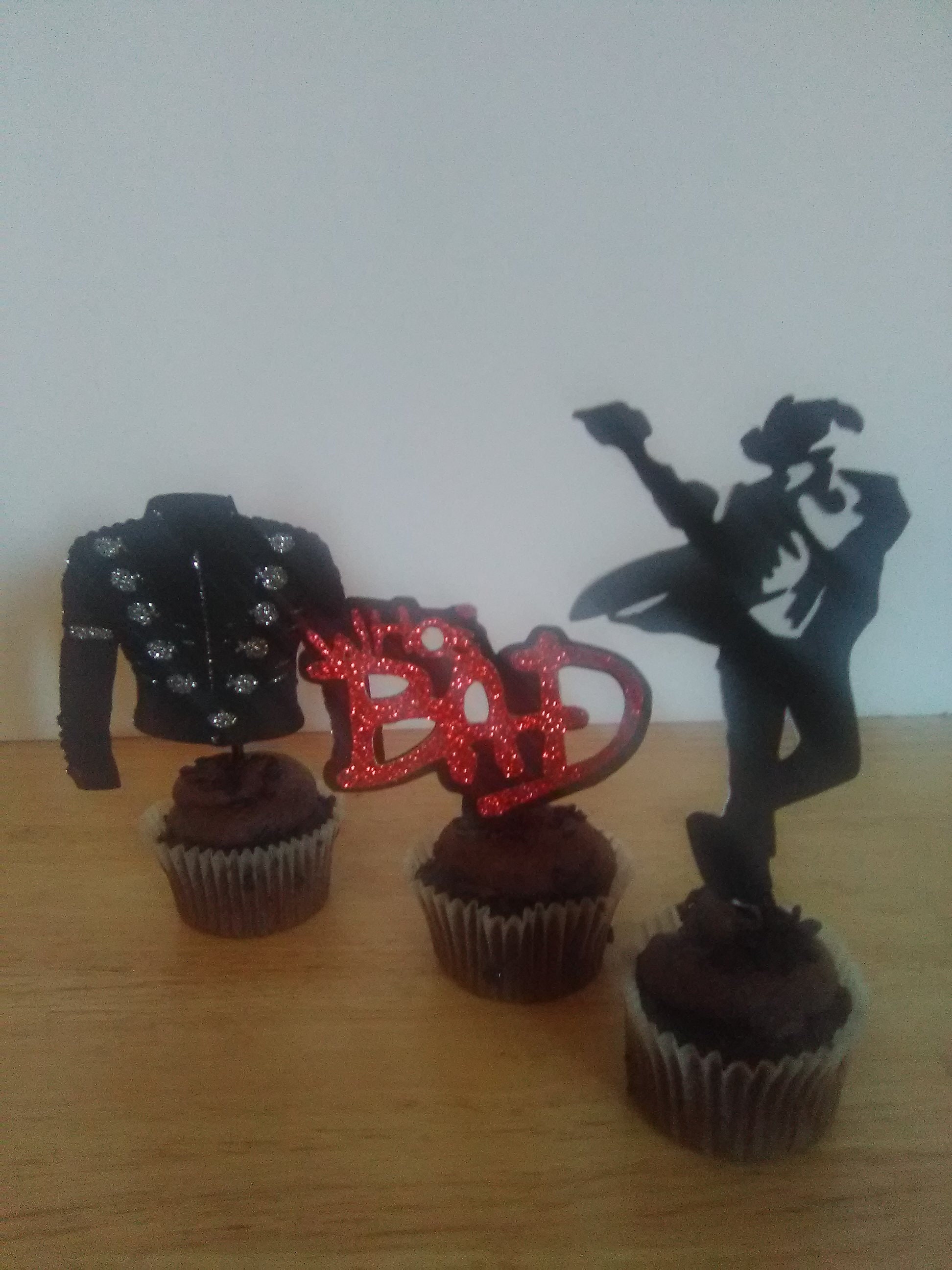 Michael Jackson Cupcake Toppers Who's Bad Michael Etsy