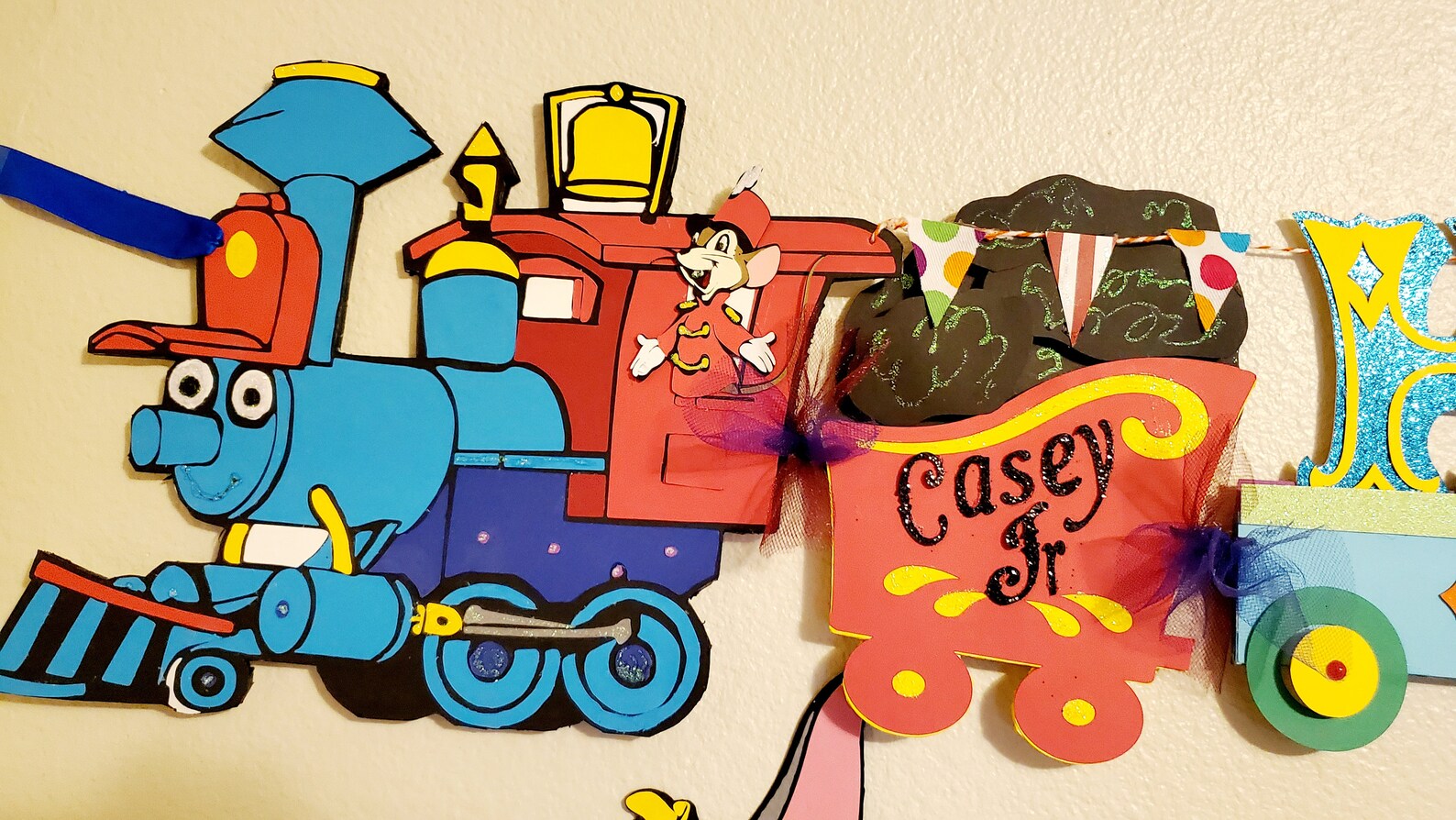 Casey Jr Train, Dumbo Happy Birthday Banner, Timothy Q Mouse, Birthday ...