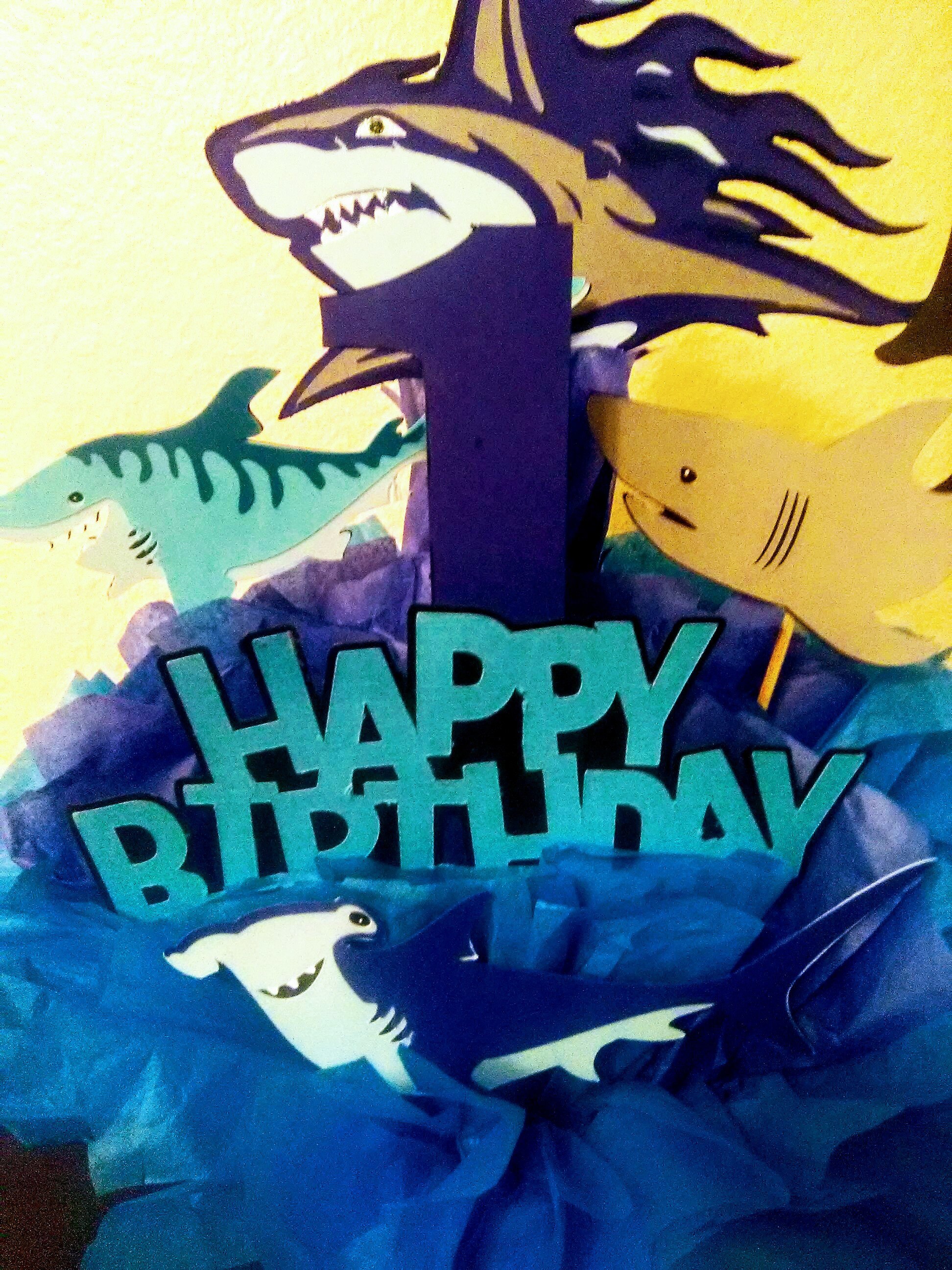 Shark Birthday Centerpiece, Shark Party Decoration, Birthday Centerpiece -  Etsy, image size:1944x2592