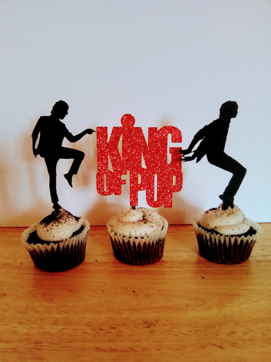 Michael Jackson Cupcake Toppers, King of Pop, Michael Jackson Birthday
