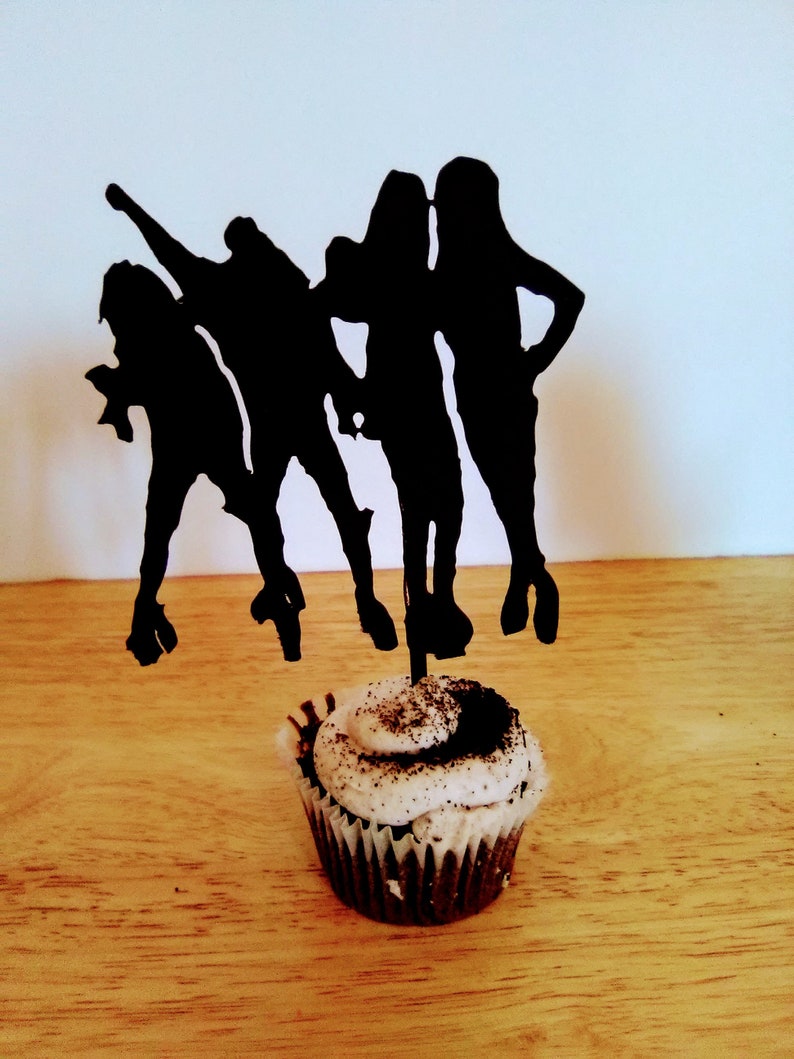 Kiss Band Cupcake Toppers Kiss Party Decoration Kiss Rock Etsy