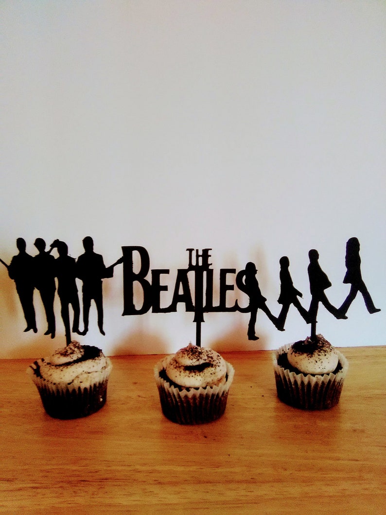 Organizacja Przyjec Beatles Cupcake Toppers Figurki Na Tort