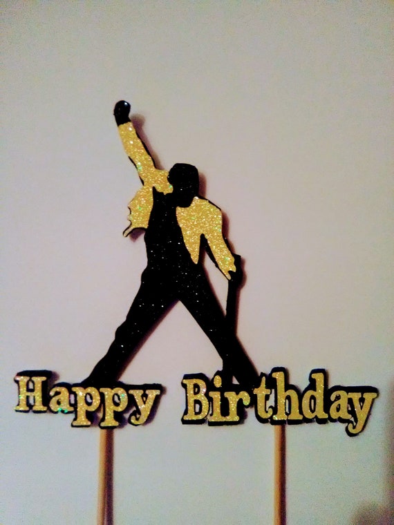 Freddie Mercury Cake Topper Queen Rock Band Freddie Mercury Etsy