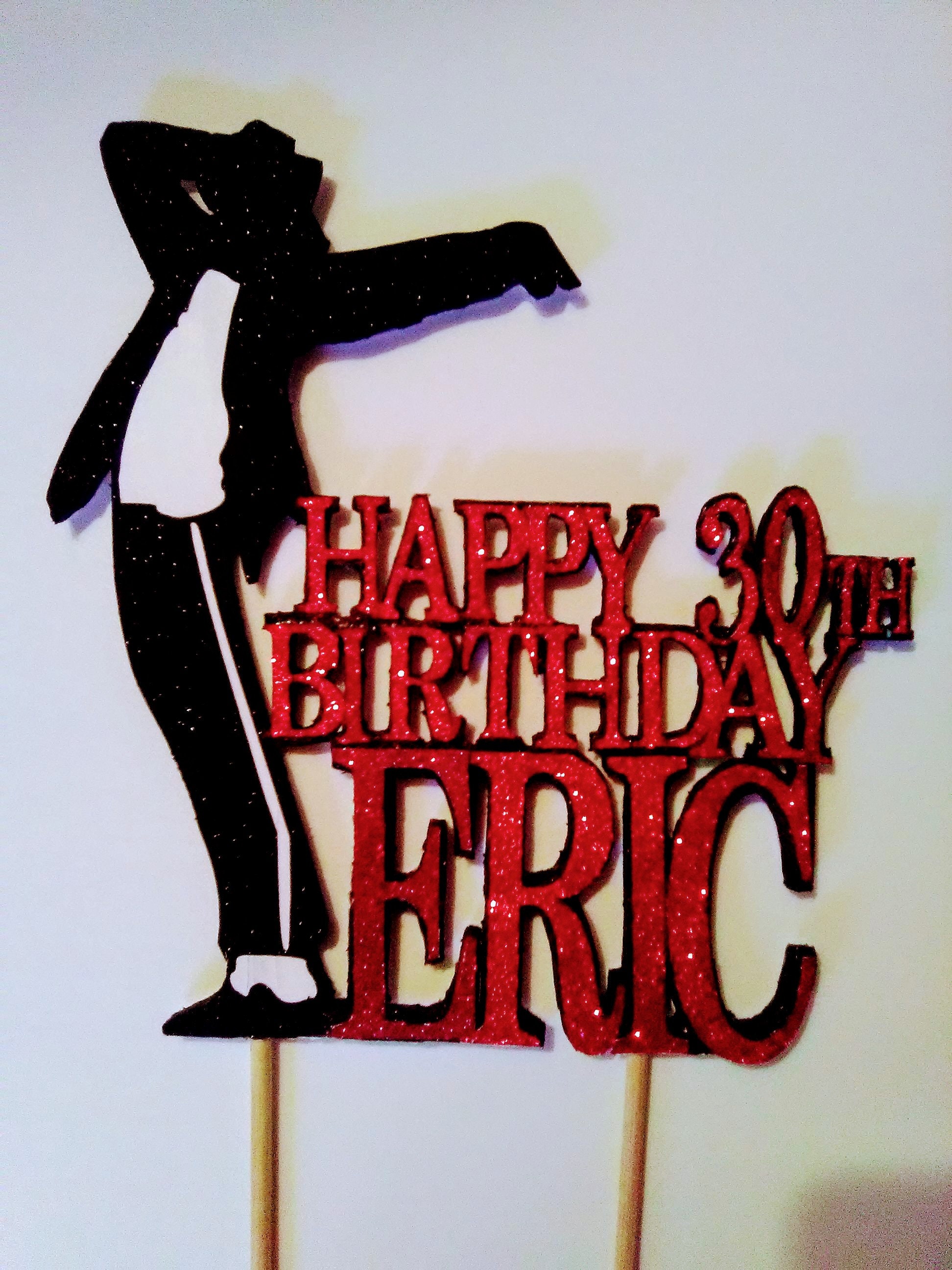 Michael Jackson Cake Topper Michael Jackson Party Decoration Etsy