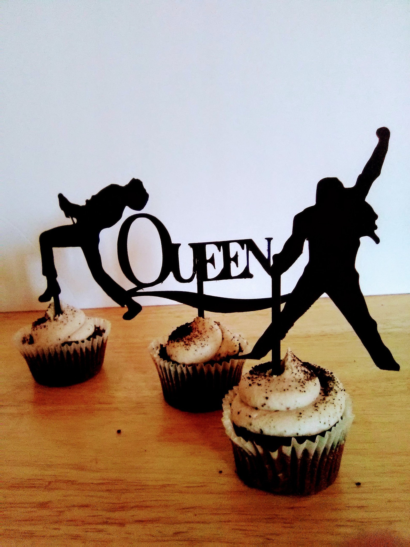 Freddie Mercury Queen Cupcake Toppers Queen Party Etsy