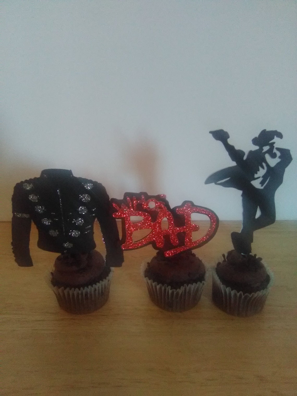 Michael Jackson Cupcake Toppers Who's Bad Michael Etsy