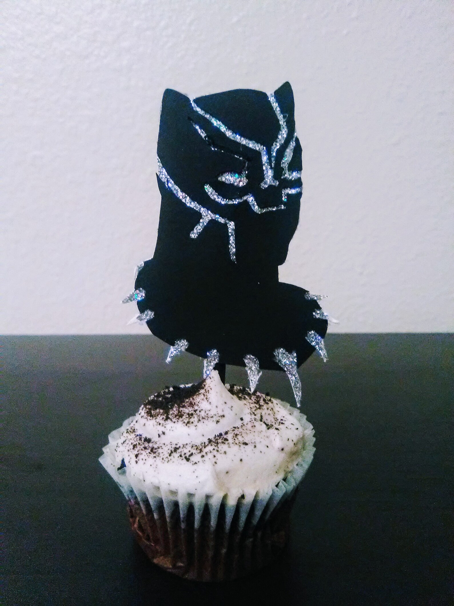 Black Panther Cupcake Toppers the Avengers Party Black - Etsy